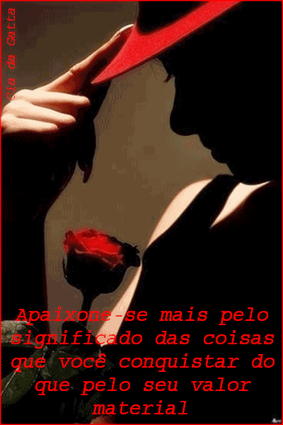 Apaixone-se mais pelo significado das coisas que você conquistar do...