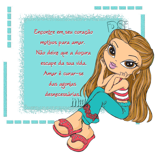 Encontre em seu coração motivos para amar. Não deixe...