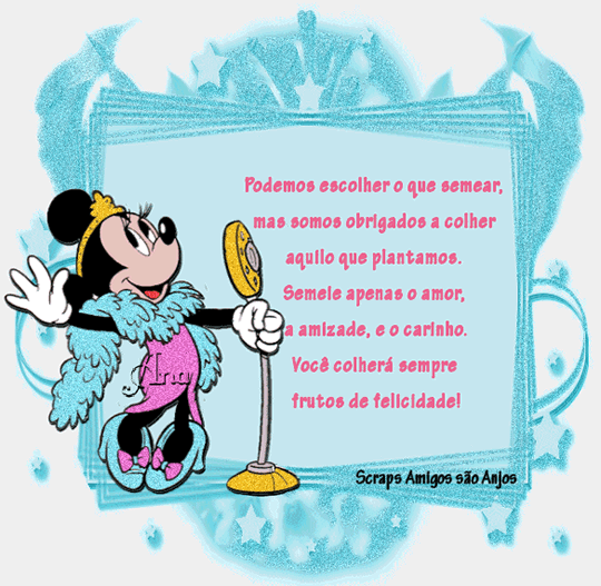 Podemos escolher o que semear mas somos obrigados a colher aquilo que...