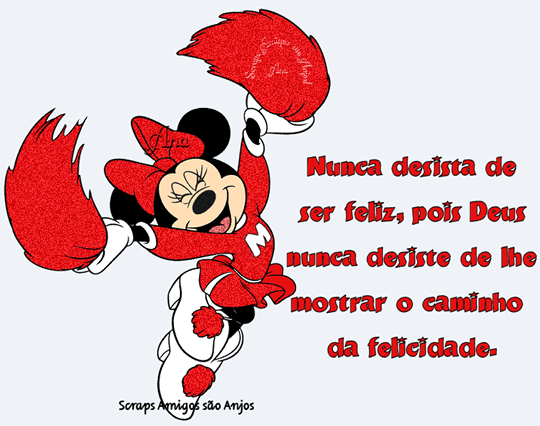 Nunca desista de ser feliz, pois Deus nunca desiste de lhe monstrar o...