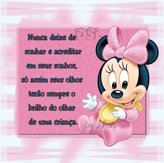 Nunca deixe de sonha e acreditar em seus sonhos só assim seus olhos...