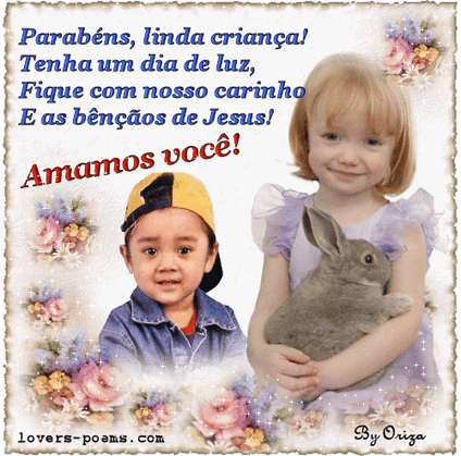 Parabéns, linda criança! Tenha um dia de luz, fique com nosso...