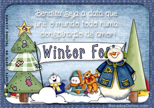 Bendito seja a data que uno e mundo todo numa conspiração de amor!