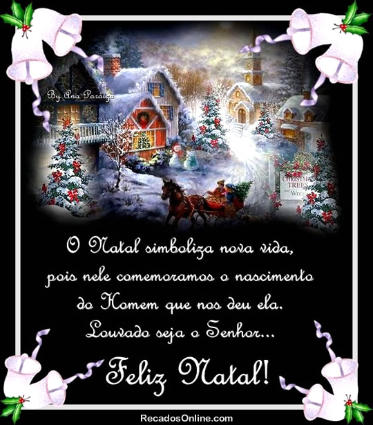O Natal simboliza nova vida, pois nele comemoramos o nascimento do Homem que...