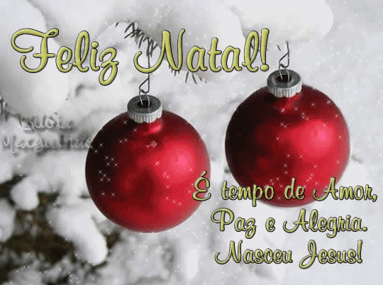 Feliz Natal É tempo de Amor, Paz e Alegria. Nasceu Jesus!