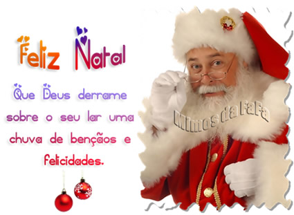 Feliz Natal Que Deus derrame sobre o seu lar uma chuva de...