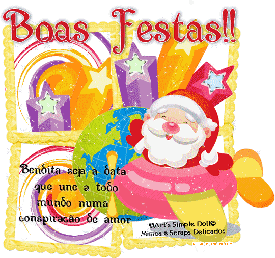 Boas festas! Bendita seja a data que une a todo mundo numa...