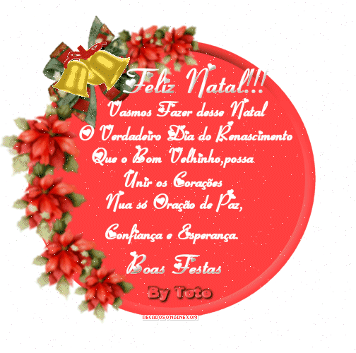 Feliz natal. Vamos fazer desse natal O verdadeiro dia do renascimento. Que o...