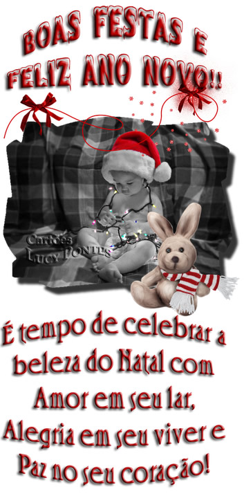 Boas festas e feliz ano novo! É tempo de celebrar a beleza do natal...