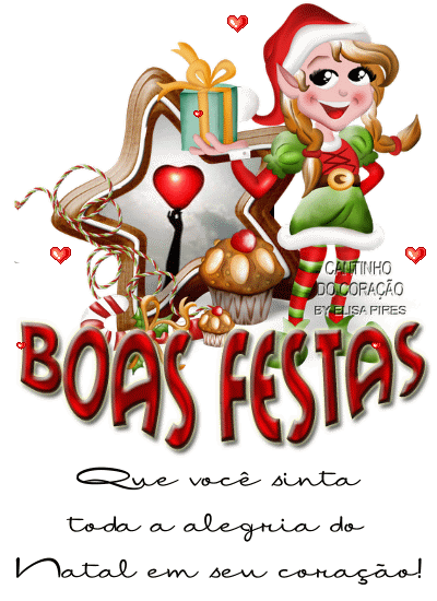 Boas festas Que você sinta toda a alegria do natal em seu...