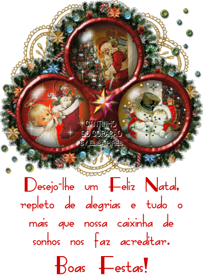 Desejo-lhe um feliz natal, repleto de alegrias e tudo o mais que nossa...