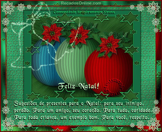 Feliz Natal! Sugestões de presentes para o Natal: para seu inimigo...