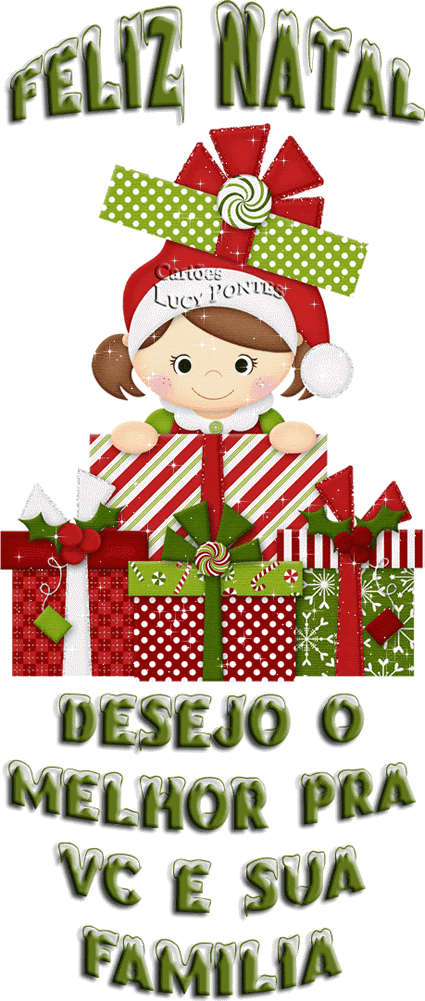 Feliz Natal! Desejo o melhor pra você e sua família.