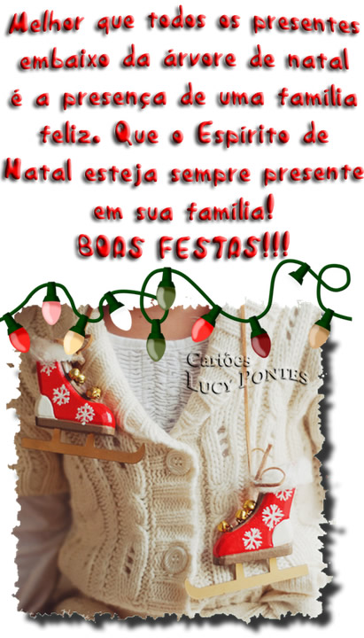 Melhor que todos os presentes embaixo da árvore de Natal é a...