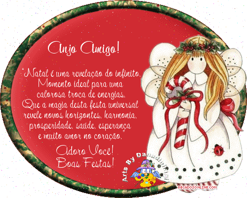 Anjo Amigo! Natal é uma revelação do infinito. Momento...