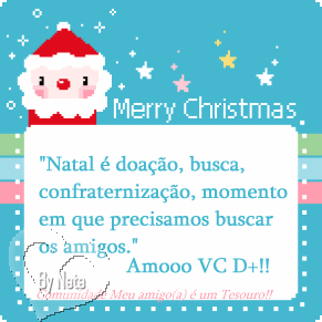 Merry Christmas Natal é doação, busca...