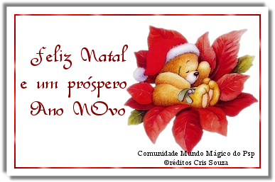 Feliz Natal e um próspero Ano Novo.