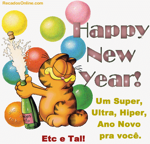 Happy New Year! Um super, ultra, hiper, Ano Novo pra você.