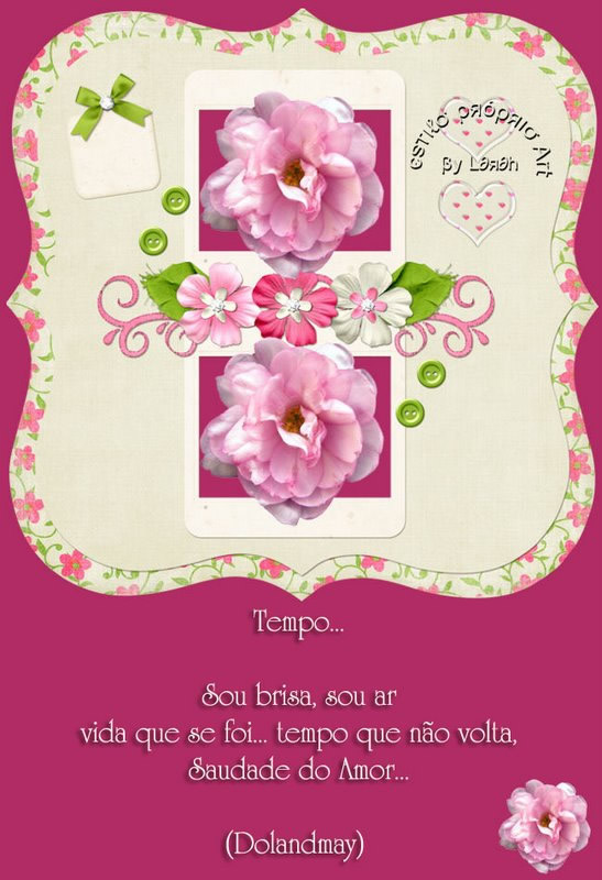 Tempo... Sou brisa, sou ar. Vida que se foi... tempo que não volta...