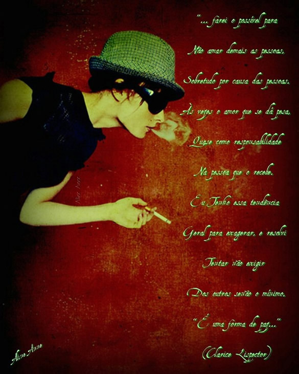 ... farei o possível para não amar demais as pessoas...