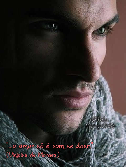 ... amor só é bom se doer. Vinícius de Moraes