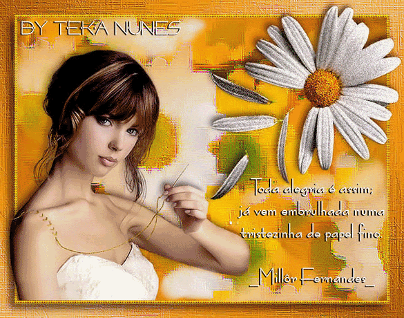 Toda alegria é assim; Já vem embrulhada numa tristezinha de...