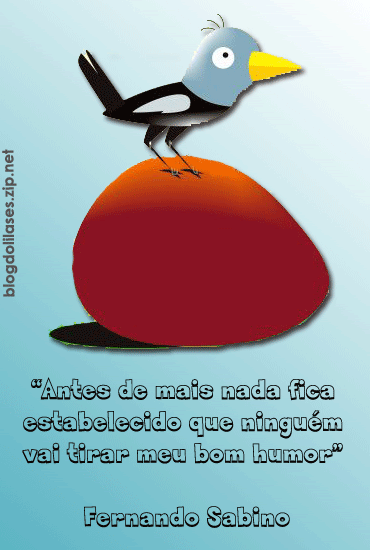 Antes de mais nada fica estabelecido que ninguém vai tirar meu bom...