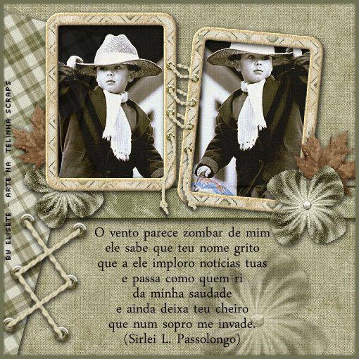 O vento parece zombar de mim ele sabe que teu nome grito que a ele imploro...