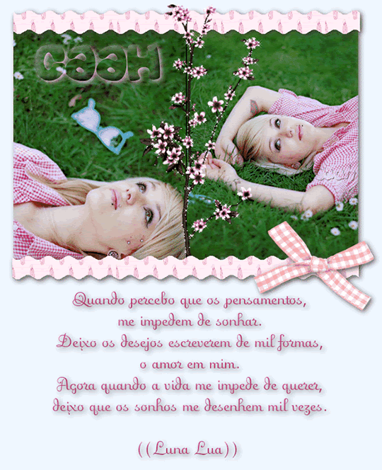 Quando percebo que os pensamentos me impedem de sonhar, Deixo os desejos...