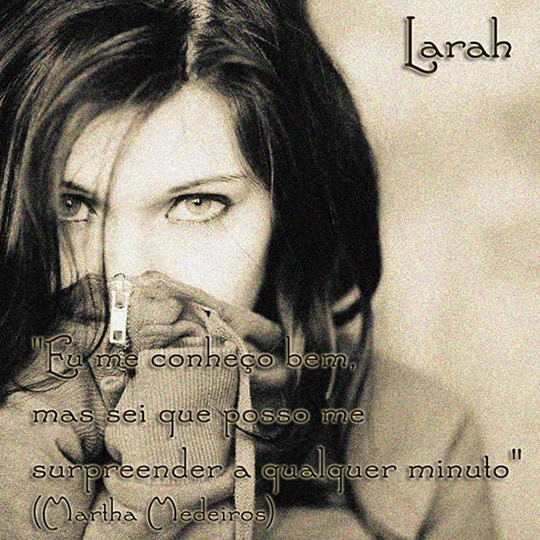 Eu me conheço bem, mas sei que posso me surpreender a qualquer...