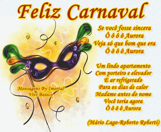 Feliz Carnaval Se você fosse sincera, Ôôôô...