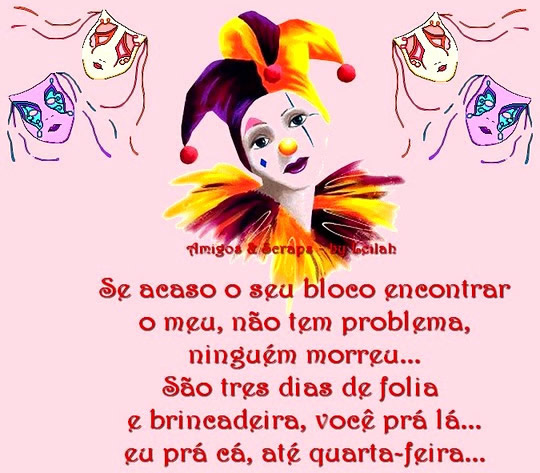 Se acaso o seu bloco encontrar o meu, não tem problema...