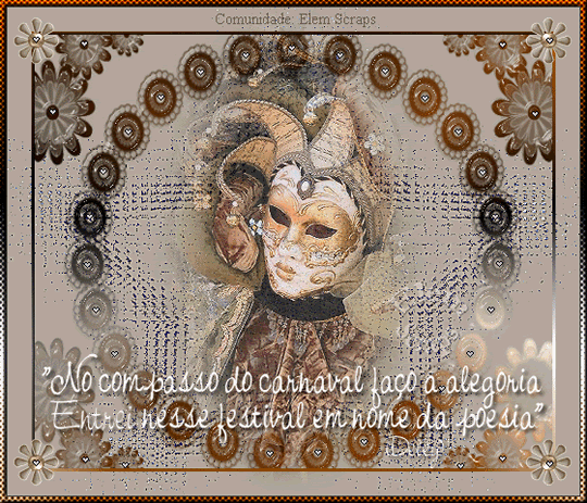 No compasso do carnaval faço a alegria. Entrei nesse festival em nome...