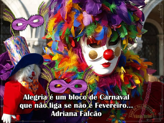 Alegria é um bloco de Carnaval que não liga se não...