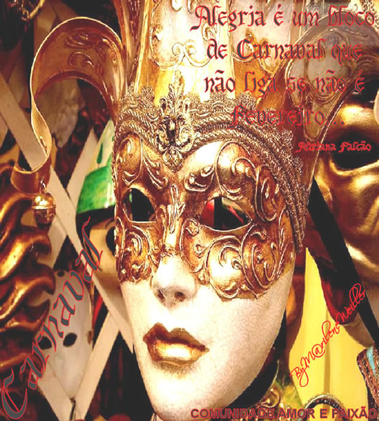 Alegria é um bloco de Carnaval que não liga se não...