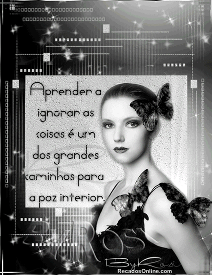 Aprender a ignorar as coisas é um dos grandes caminhos para a paz...