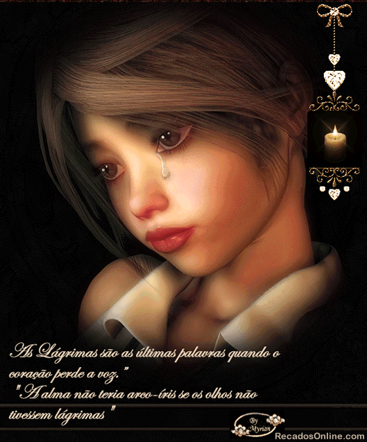 As lágrimas são as últimas palavras quando o...