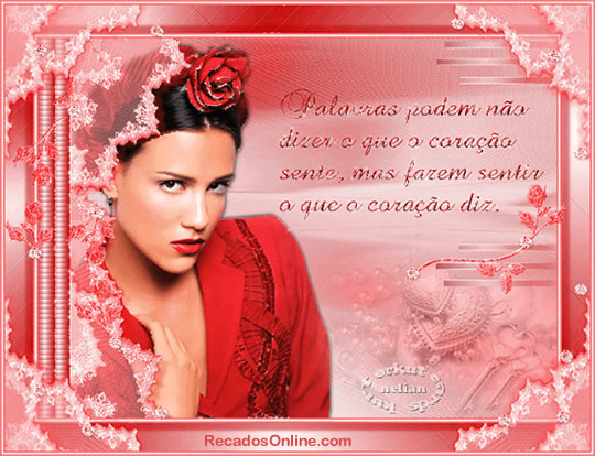 Palavras podem não dizer o que o coração sente, mas...