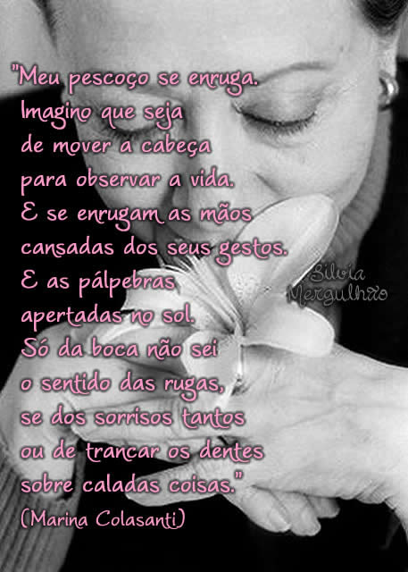 Meu pescoço se enruga. Imagino que seja de mover a cabeça para...