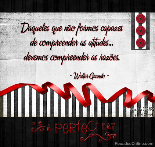 Daqueles que não formos capazes de compreender as atitudes... devemos...