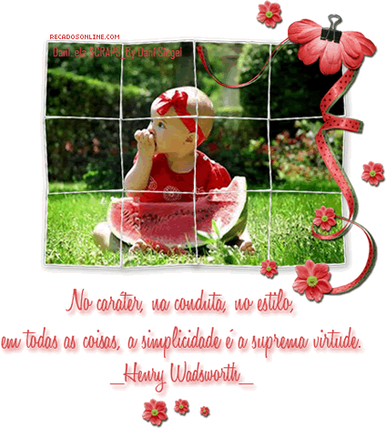 No caráter, na conduta, no estilo, em todas as coisas, a simplicidade...