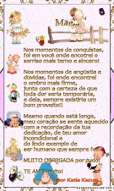 Mãe... Nos momentos de conquistas, foi em você onde encontrei o...