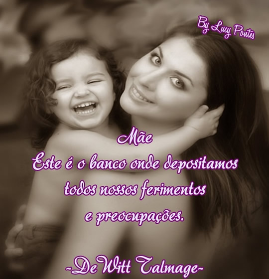 Mãe, este é o banco onde depositamos todos nossos ferimentos e...