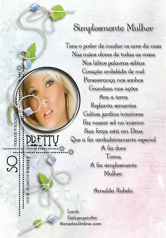 implesmente Mulher Tens o poder de mudar os ares da casa Nas mãos...