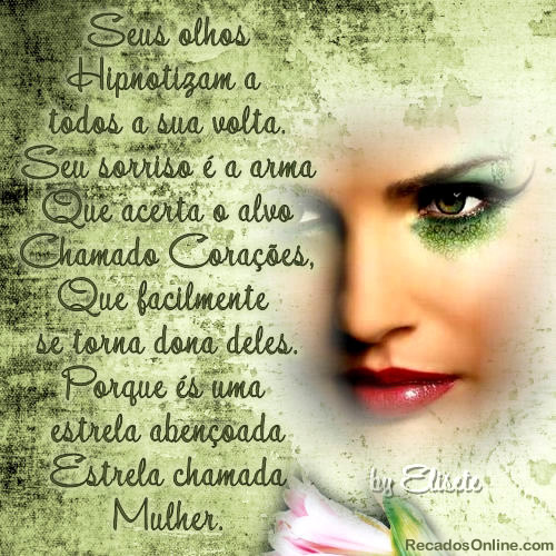 Seus olhos hipnotizam a todos a sua volta. Seu sorriso é a arma Que...