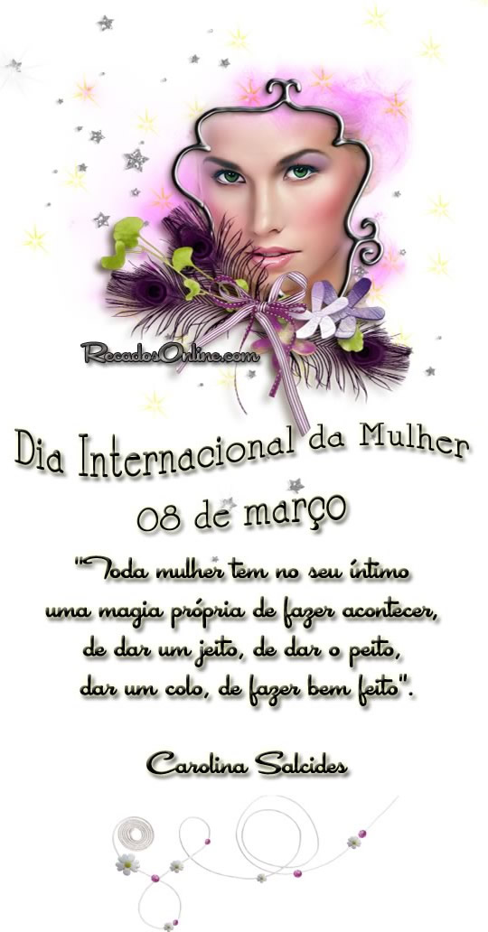 Dia internacional da mulher 08 de março...