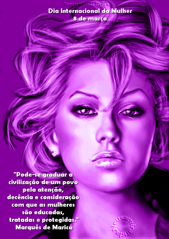 Dia internacional da mulher 8 de março "Pode-se graduar a...