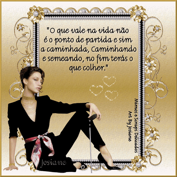 O que vale na vida não é o ponto de partida, e sim a...