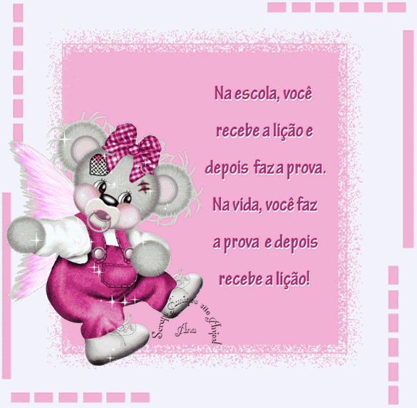 Na escola, você recebe a lição e depois faz a prova. Na...