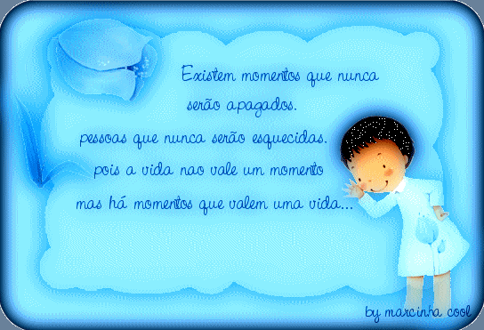Existem momentos que nunca serão apagados. Pessoas que nunca...